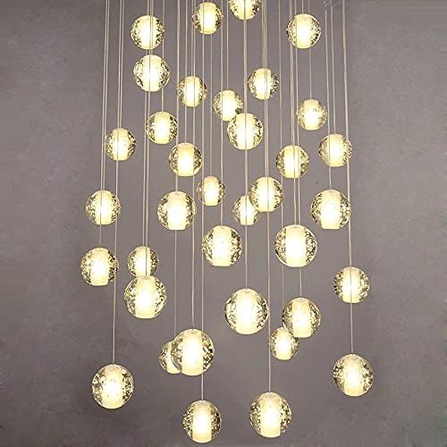 Luxury Crystal Pendant Chandelier – Modern Ceiling Hanging Light Fixture for Dining Room and Living Space