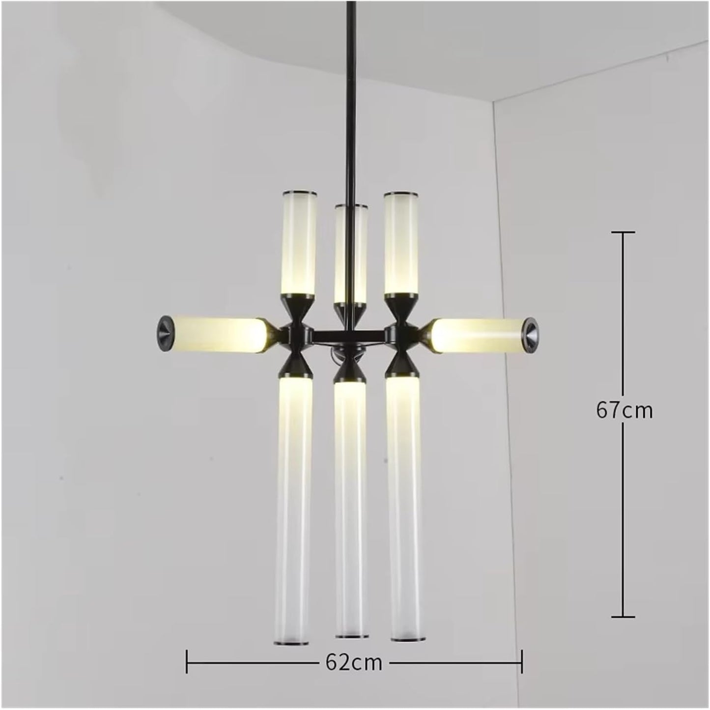 Modern Hanging Pendant Light – Adjustable Ceiling Chandelier for Bedroom and Living Space