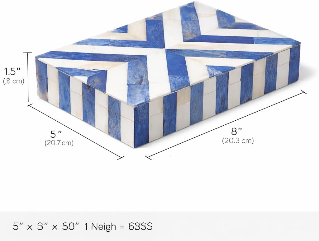 Decorative Handmade Keepsake Storage Box Organizer for Home & Gifts