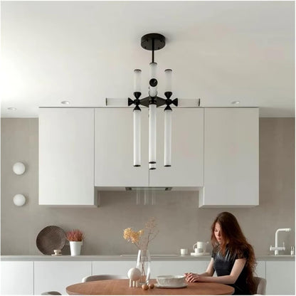 Modern Hanging Pendant Light – Adjustable Ceiling Chandelier for Bedroom and Living Space