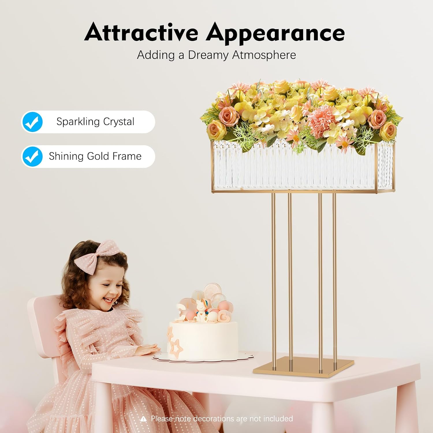 Sparkling Hanging Centerpiece Crystal Pendant Table Decor