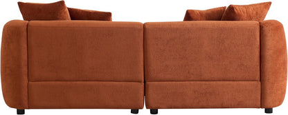 Modern Upholstered 3-Seater Sofa – Deep Cushion Living Room Couch with Solid Wood Frame
