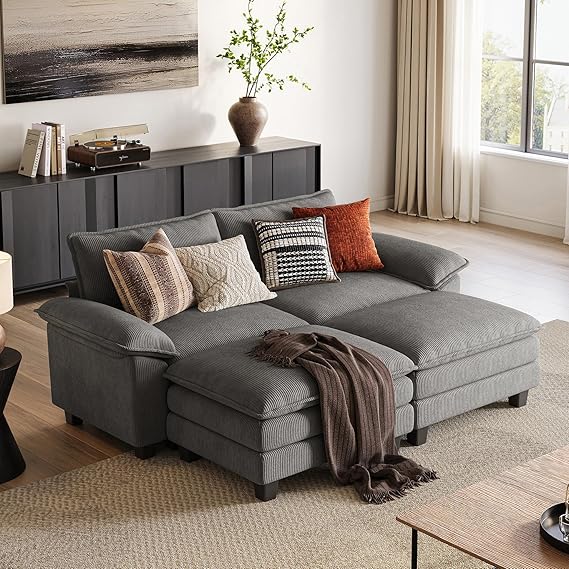 Modern Modular Sectional Sofa Bed – Convertible Sleeper Couch with Storage and Deep Seating