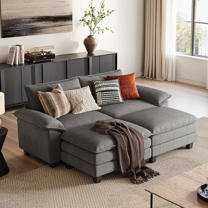 Modern Modular Sectional Sofa Bed – Convertible Sleeper Couch with Storage and Deep Seating