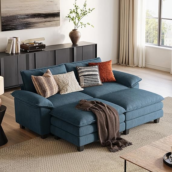 Modern Modular Sectional Sofa Bed – Convertible Sleeper Couch with Storage and Deep Seating